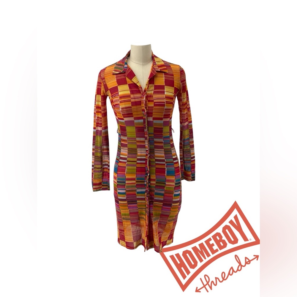 To the Max Colorful Long Sleeve Dress